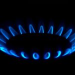 Een gaskachel in huis